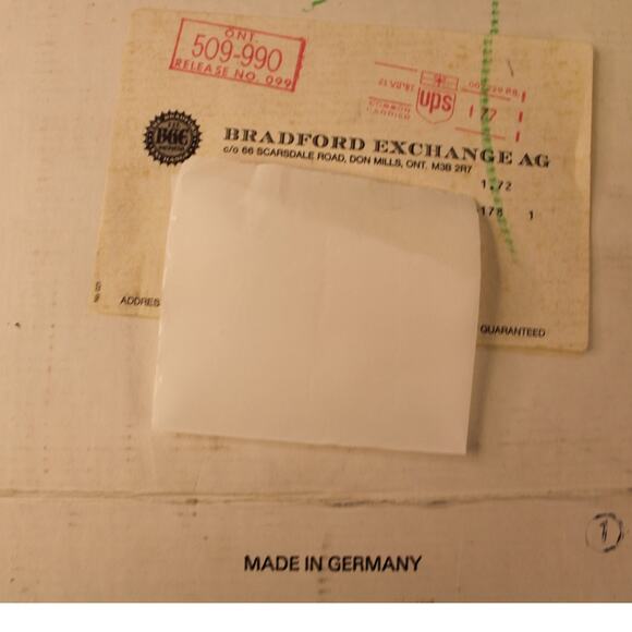 VTG 1985 Bradford Exchange Ursula Band Blue Titmouse Plate World Wildlife Fund - Picture 5 of 10